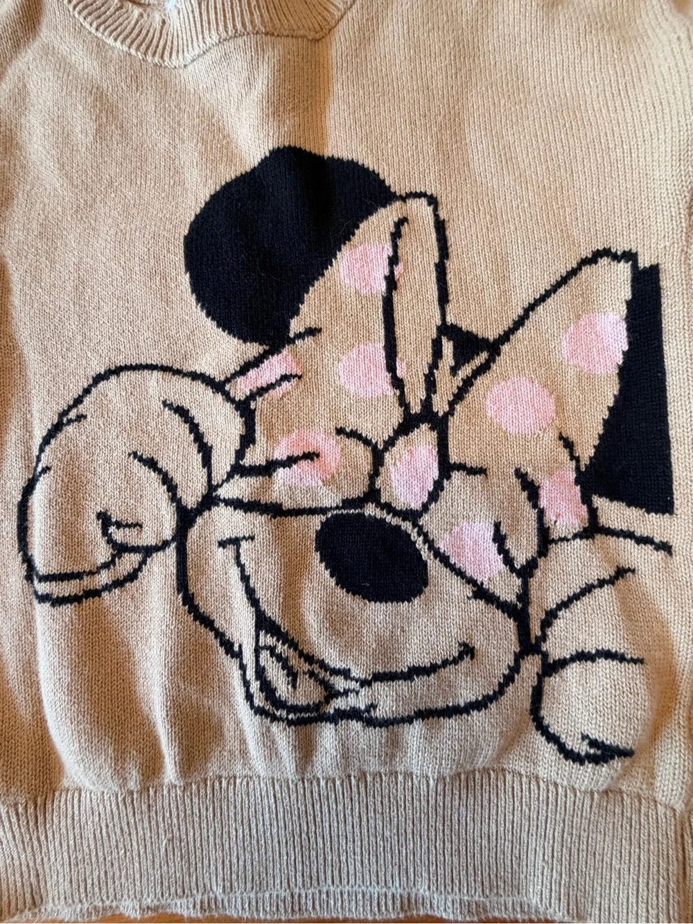 Beige Minnie Mouse Sweater with Bow BabyGap (4T)